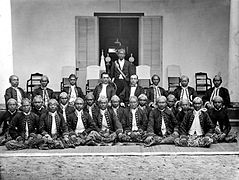 Portrait of Loemadjang council, west Java, 1900s