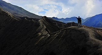 Punggung kaldera gunung bromo