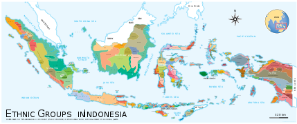 Indonesia Ethnic Groups Map